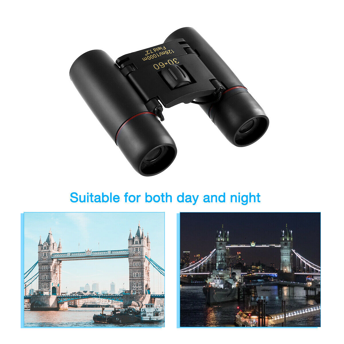 30x60 Compact Binoculars – Clear Vision for Outdoors