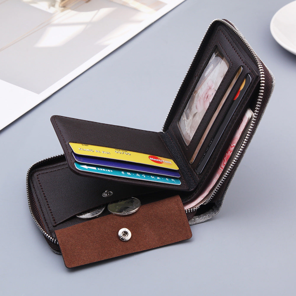 Portefeuille Homme en Toile – Compact