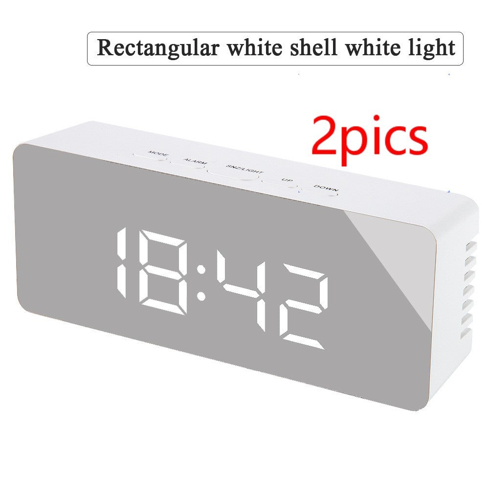 Horloge LED Multifonction avec Miroi