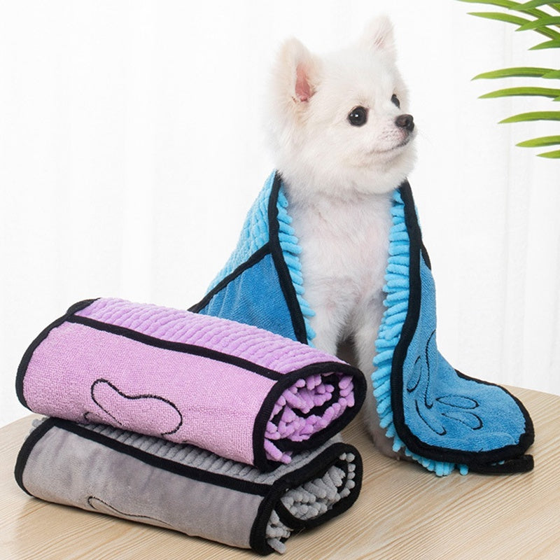 Serviette Microfibre Ultra-Absorbante pour Chiens & Chats