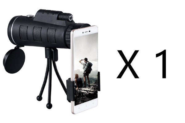 Monoculaire Télescopique Zoom avec Boussole – Clip pour Téléphone
