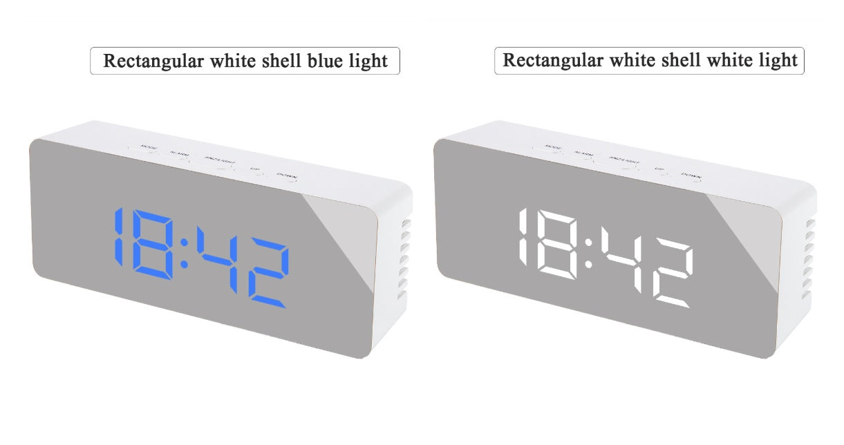 Horloge LED Multifonction avec Miroi