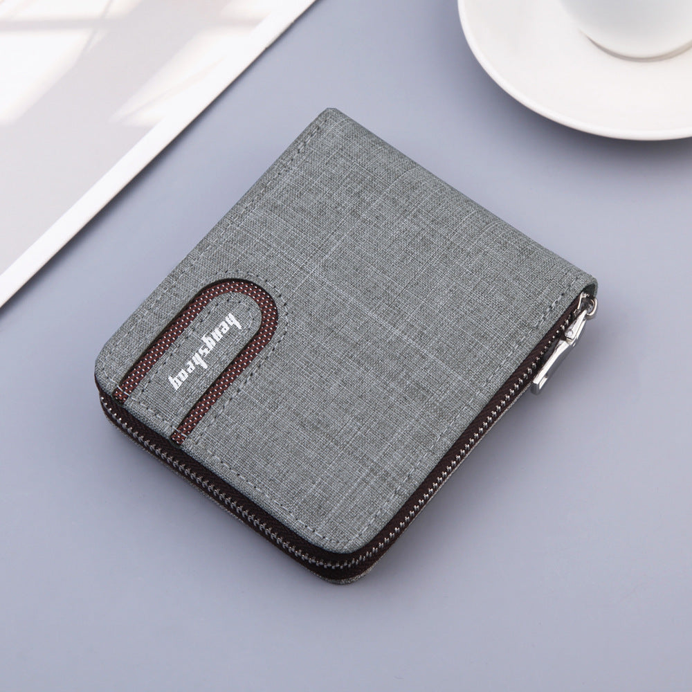 Portefeuille Homme en Toile – Compact