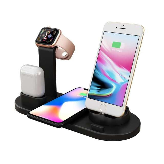Station de Charge 4-en-1 – Recharge Rapide et Multifonction