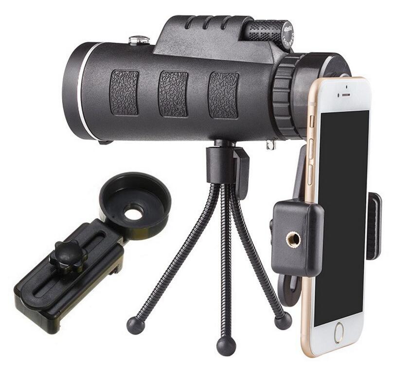 Monoculaire Télescopique Zoom avec Boussole – Clip pour Téléphone