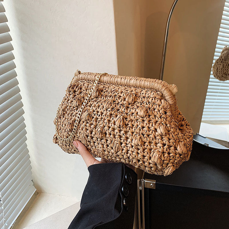 Sac de Plage en Osier Tressé