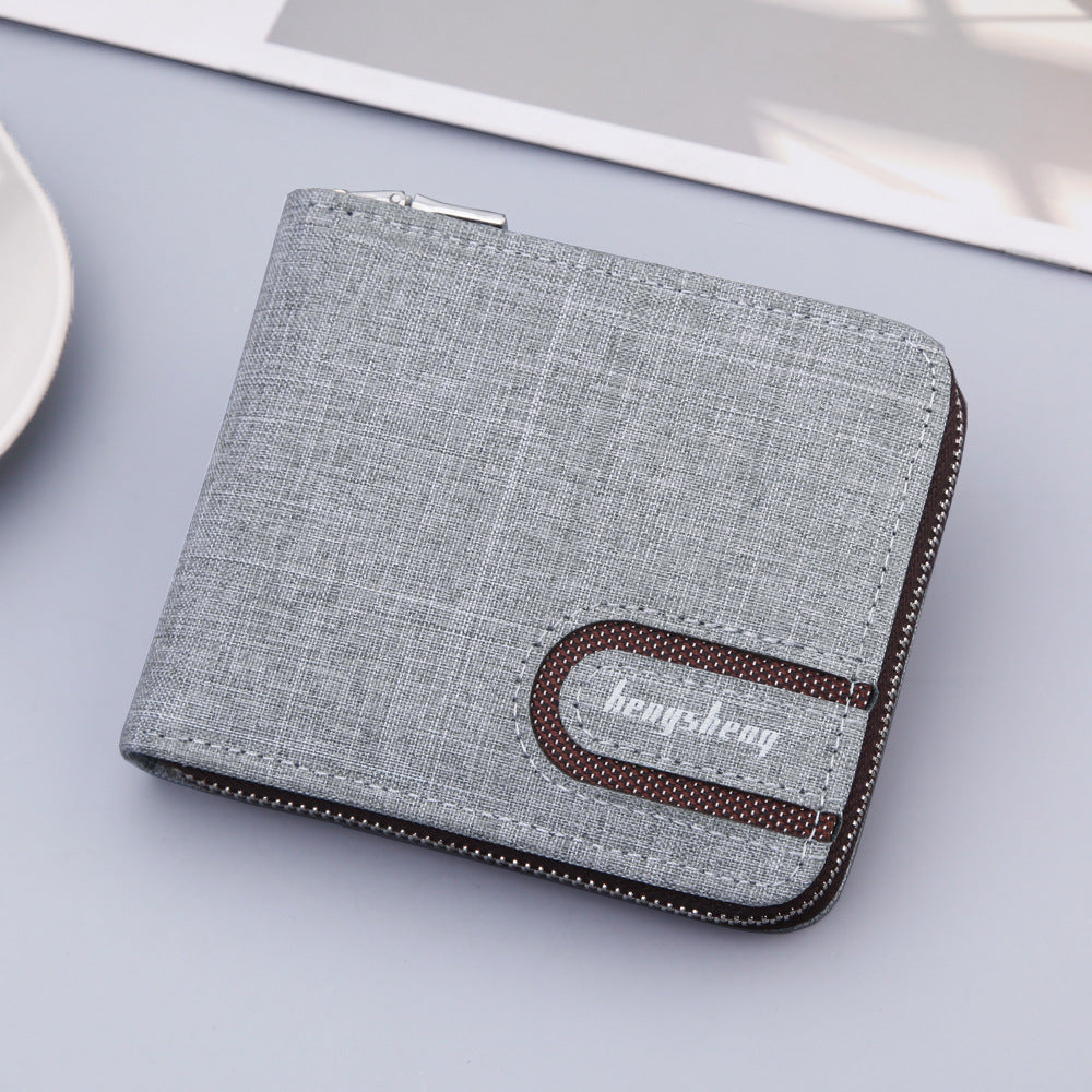 Portefeuille Homme en Toile – Compact