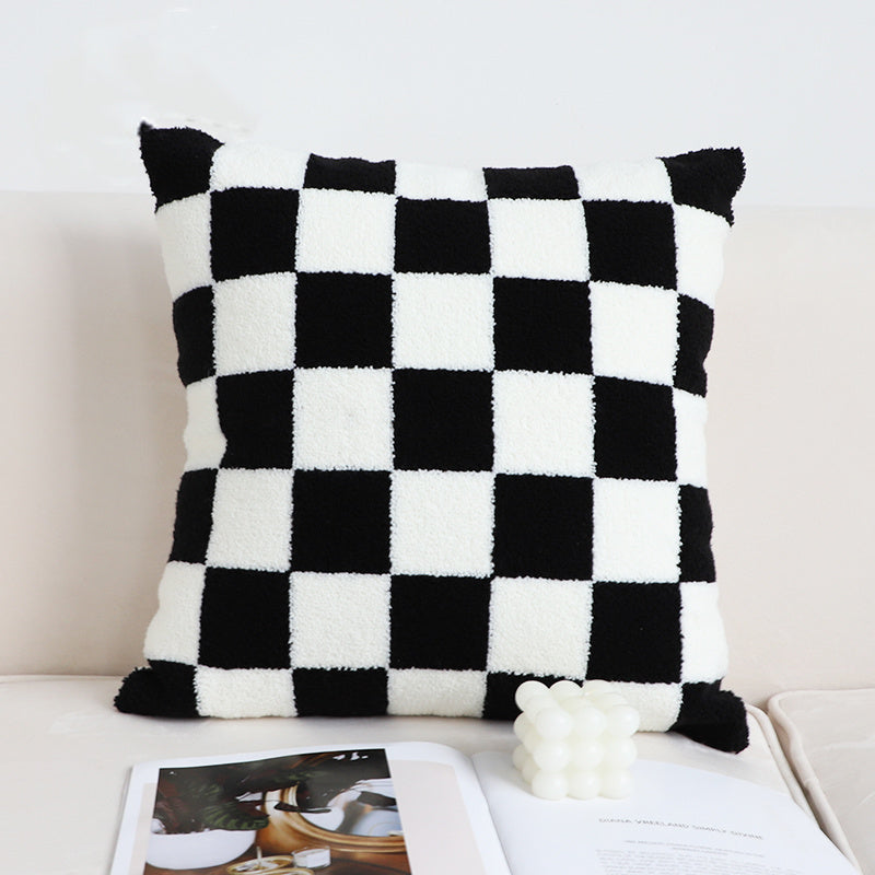 Coussin Damier Noir & Blanc