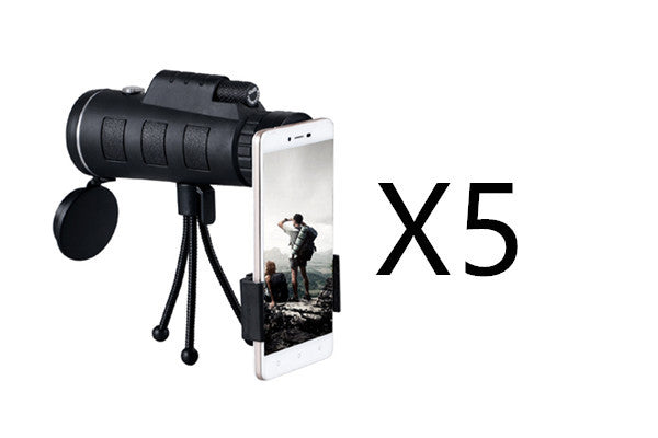 Monoculaire Télescopique Zoom avec Boussole – Clip pour Téléphone