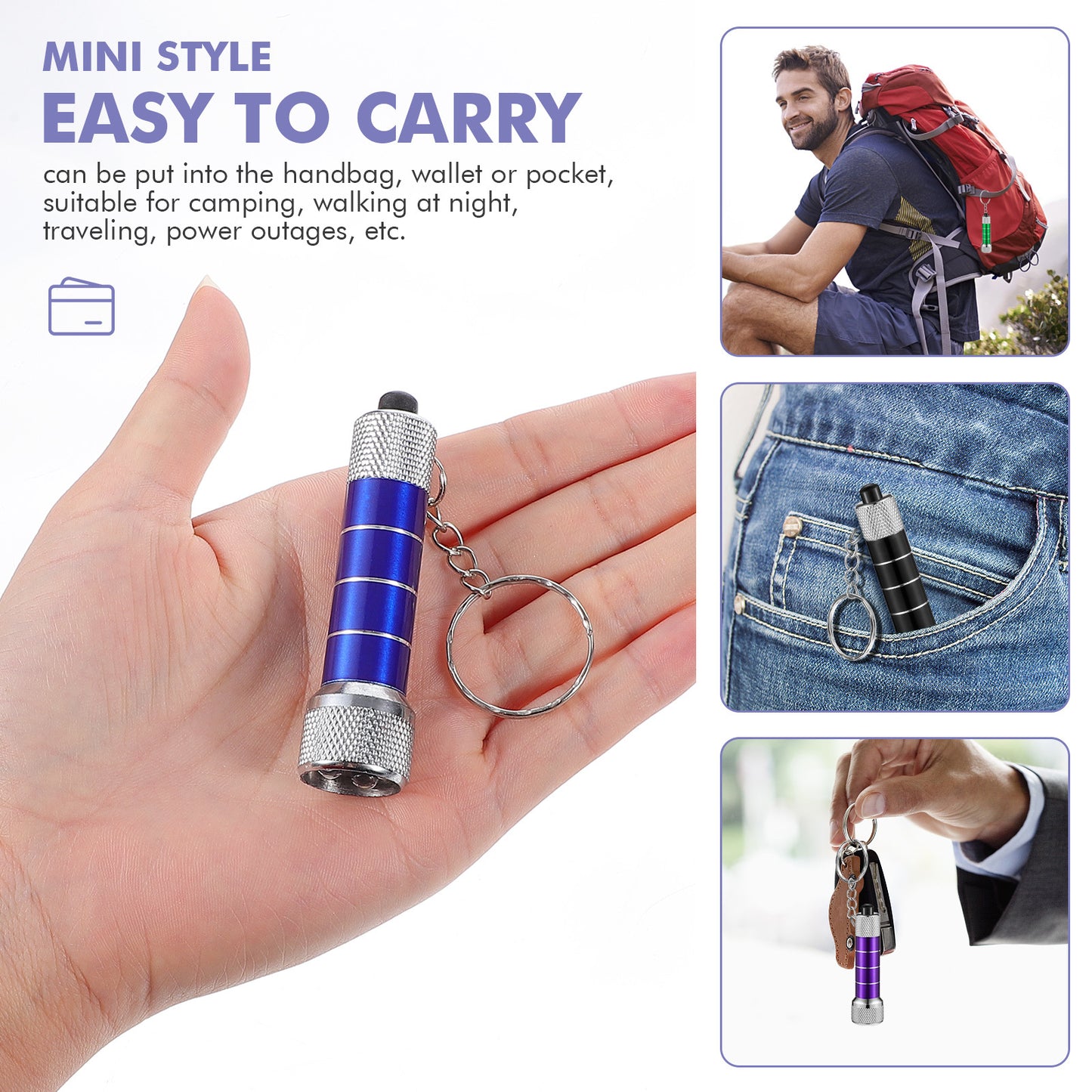 Mini Lampe Porte-Clés LED