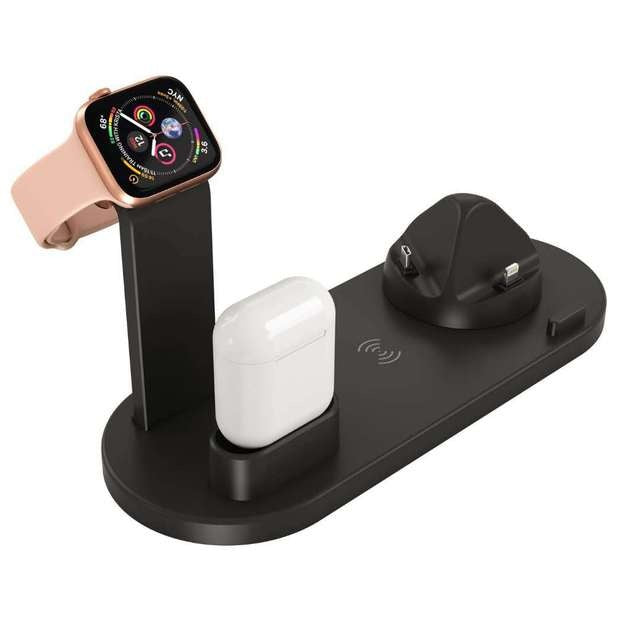 Station de Charge 4-en-1 – Recharge Rapide et Multifonction