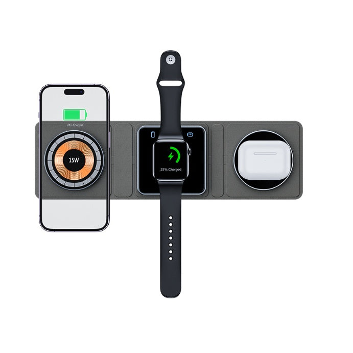 Station de Charge Sans Fil 3-en-1