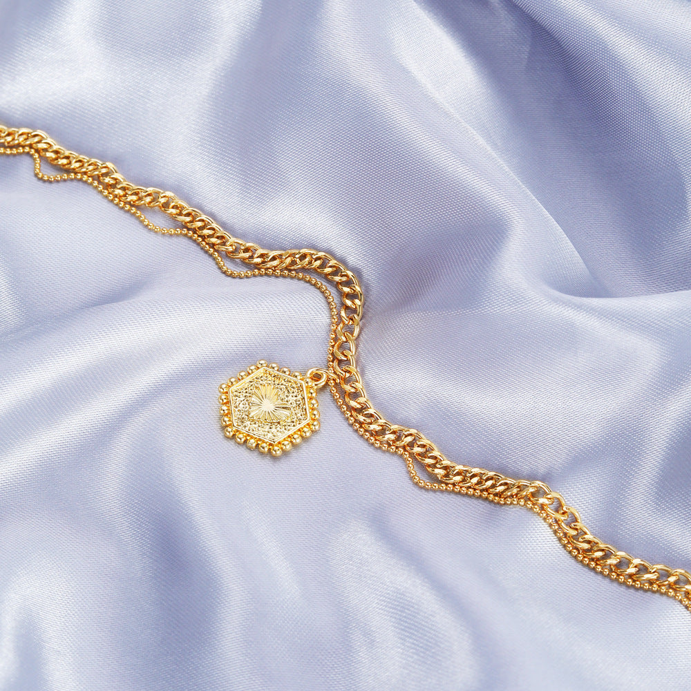 Collier Double Rang Style Clavicule