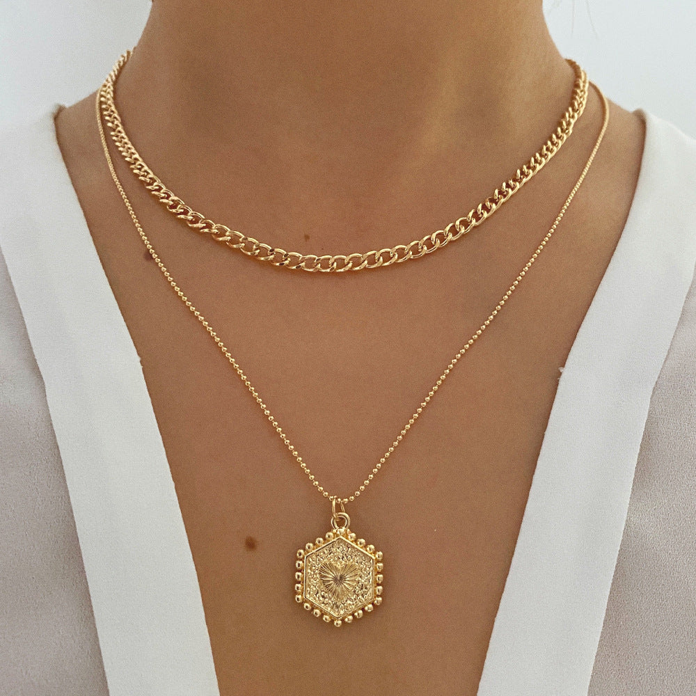 Collier Double Rang Style Clavicule