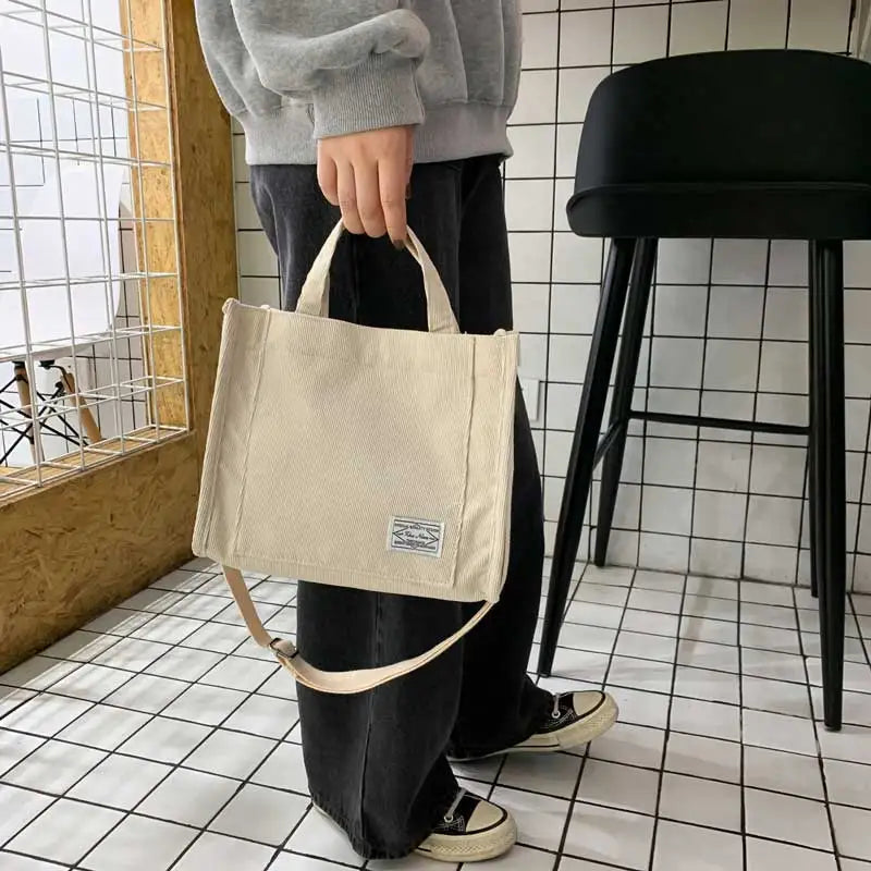 Corduroy Crossbody Bag β Casual Elegance