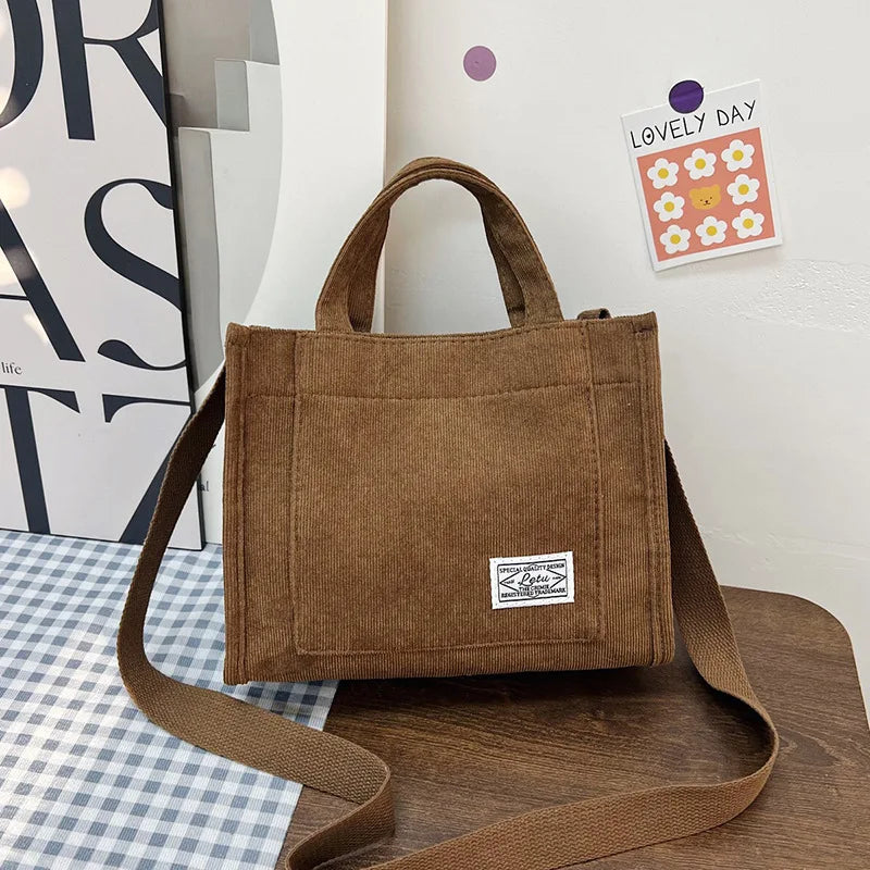 Corduroy Crossbody Bag β Casual Elegance