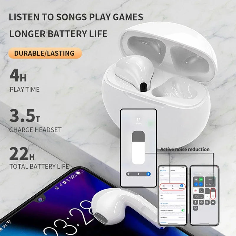 Air Pro 6 Wireless Bluetooth Headphones