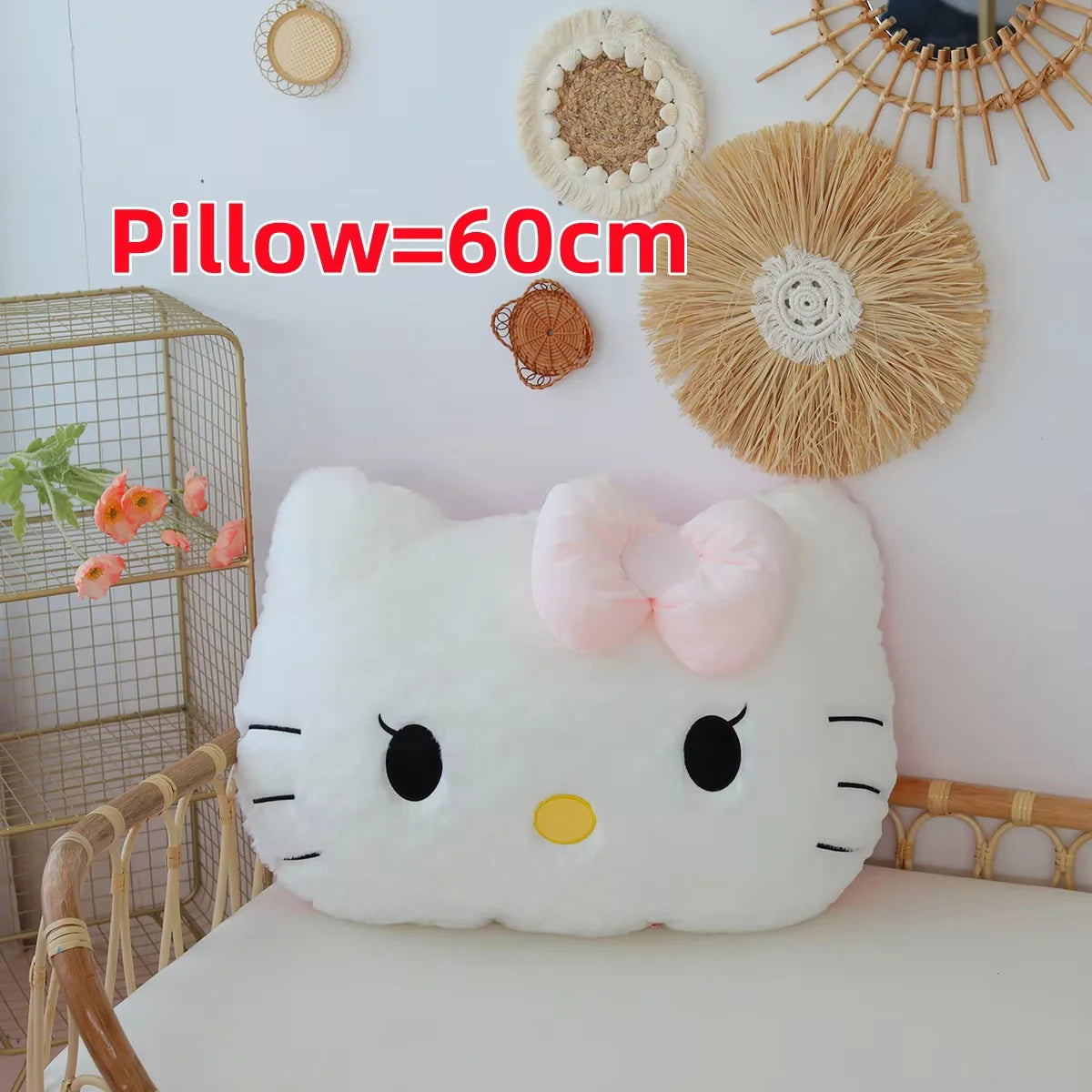 Coussin Dossier Géant Hello Kitty – Douceur et Confort