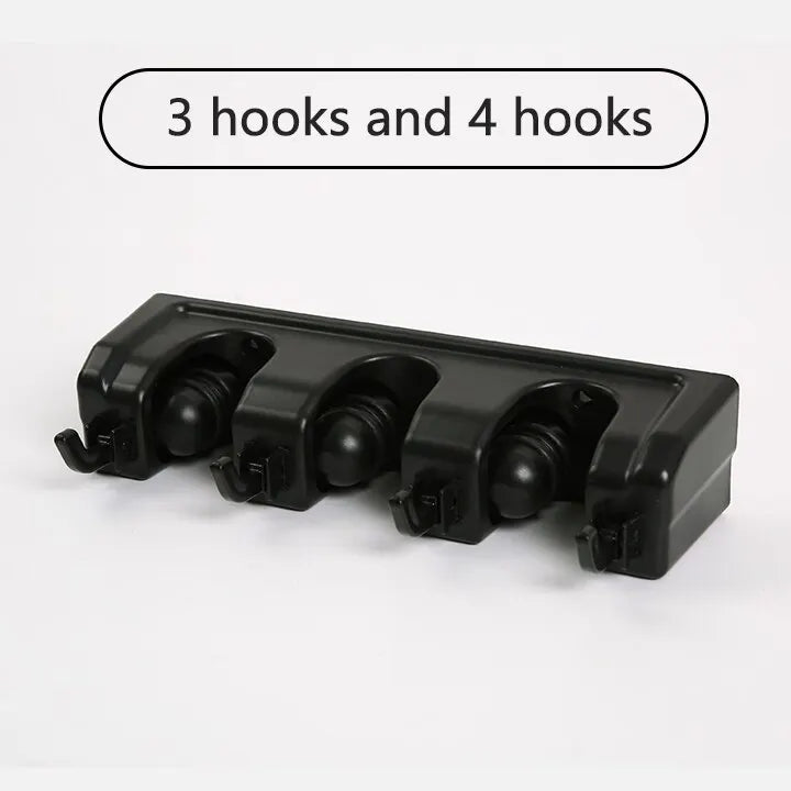 Wall Mounted Broom Holder - Multifunctional Storage