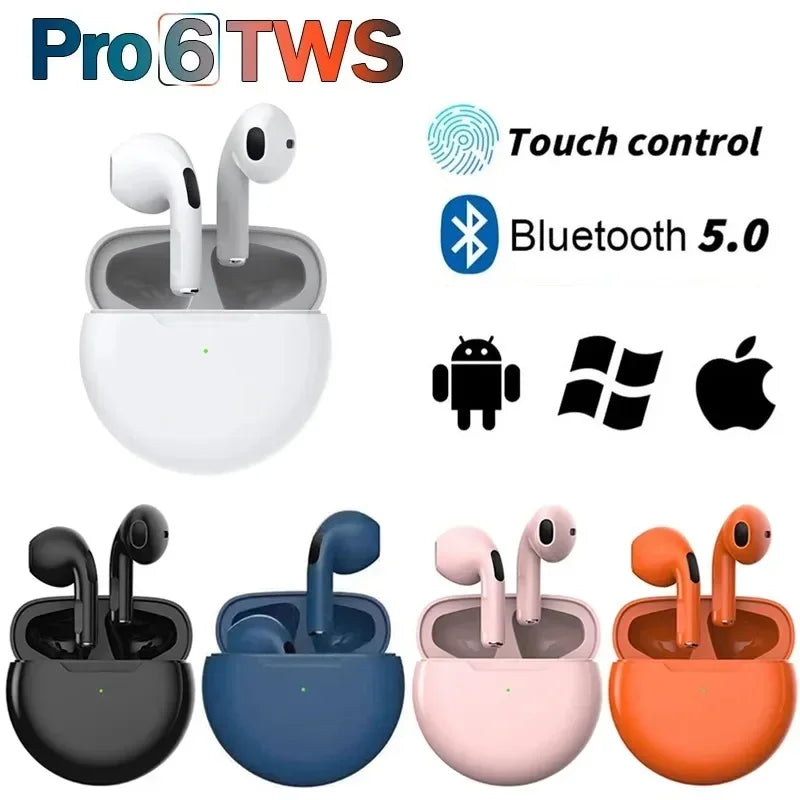Air Pro 6 Wireless Bluetooth Headphones