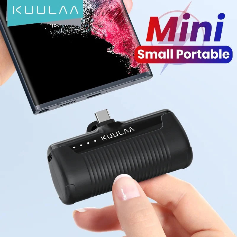 Mini Power Bank – Batterie Externe Portable pour iPhone, Samsung & Xiaomi