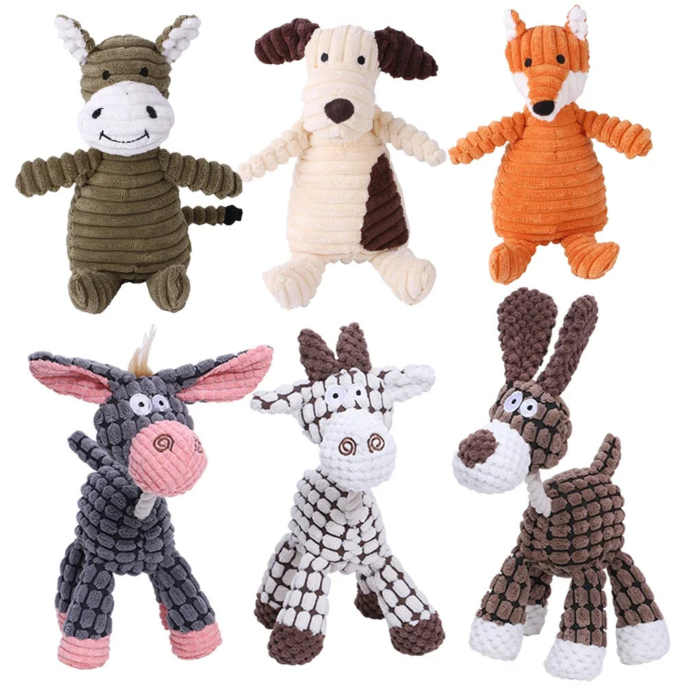 Plush Dog Toy – Durable & Sound