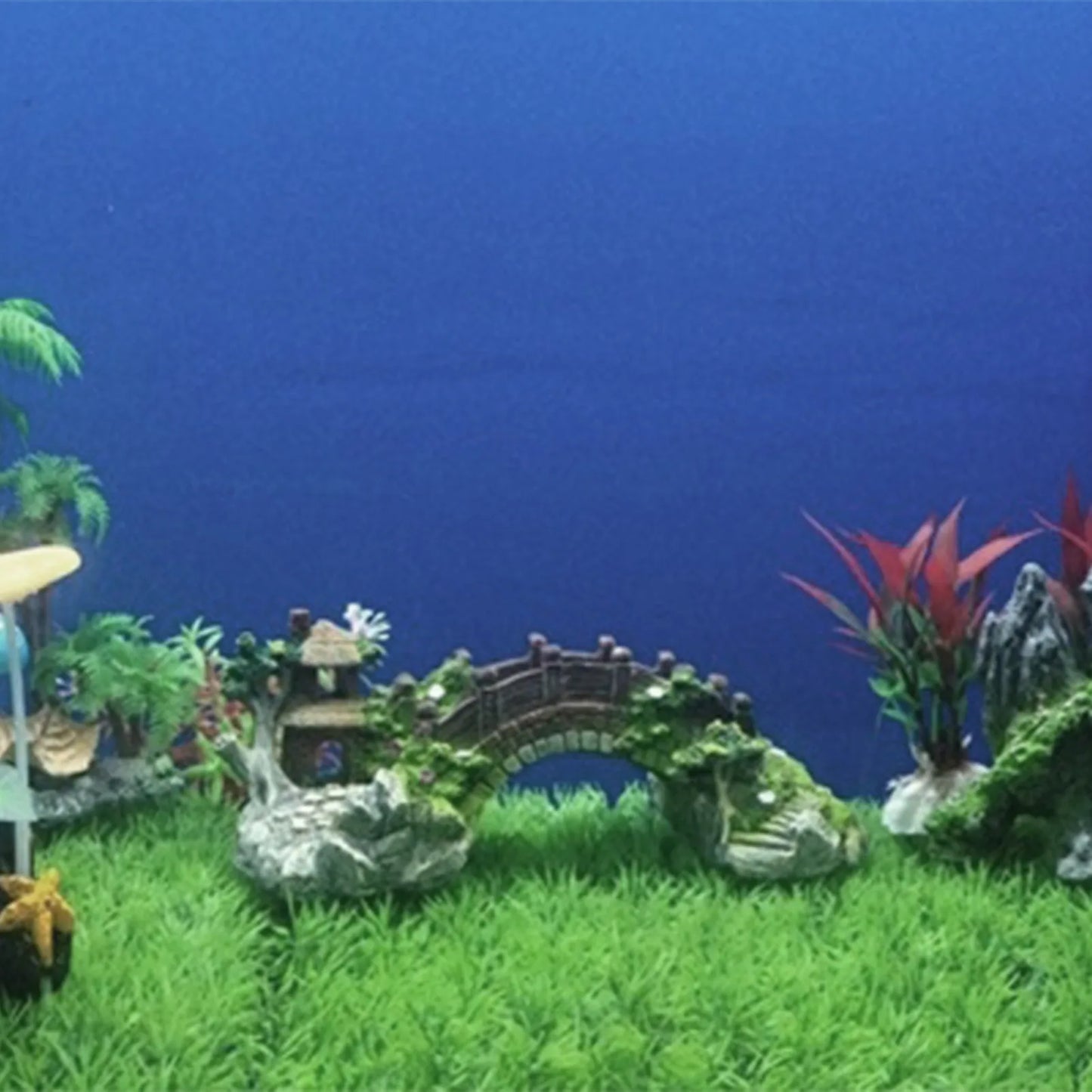Pont Décoratif en Résine pour Aquarium – Poisson