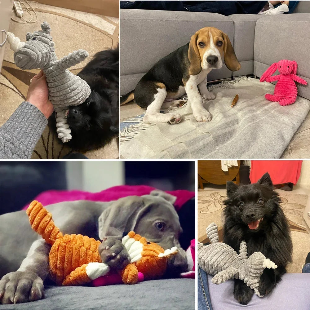 Plush Dog Toy – Durable & Sound