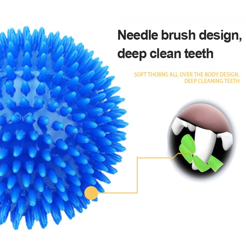 Squeaky Dog & Cat Toy - Spiked Ball with Squeaker