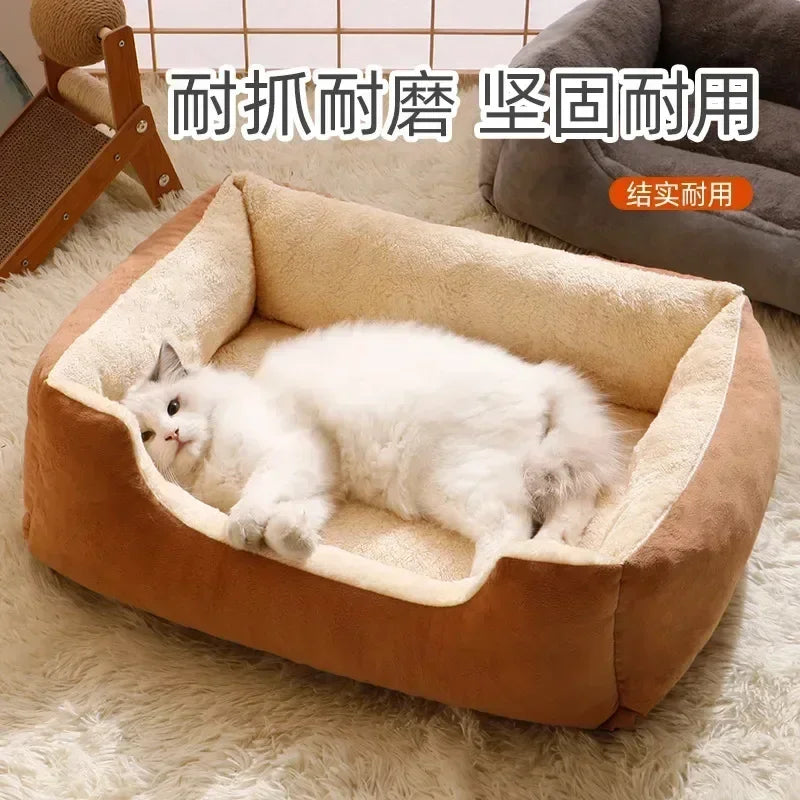 Cozy Bed for Cats & Dogs – Comfortable Basket