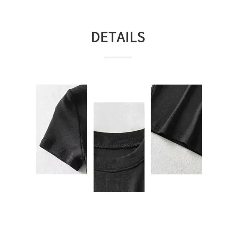 Haut Court Gothique à Manches Courtes – Style & Confort