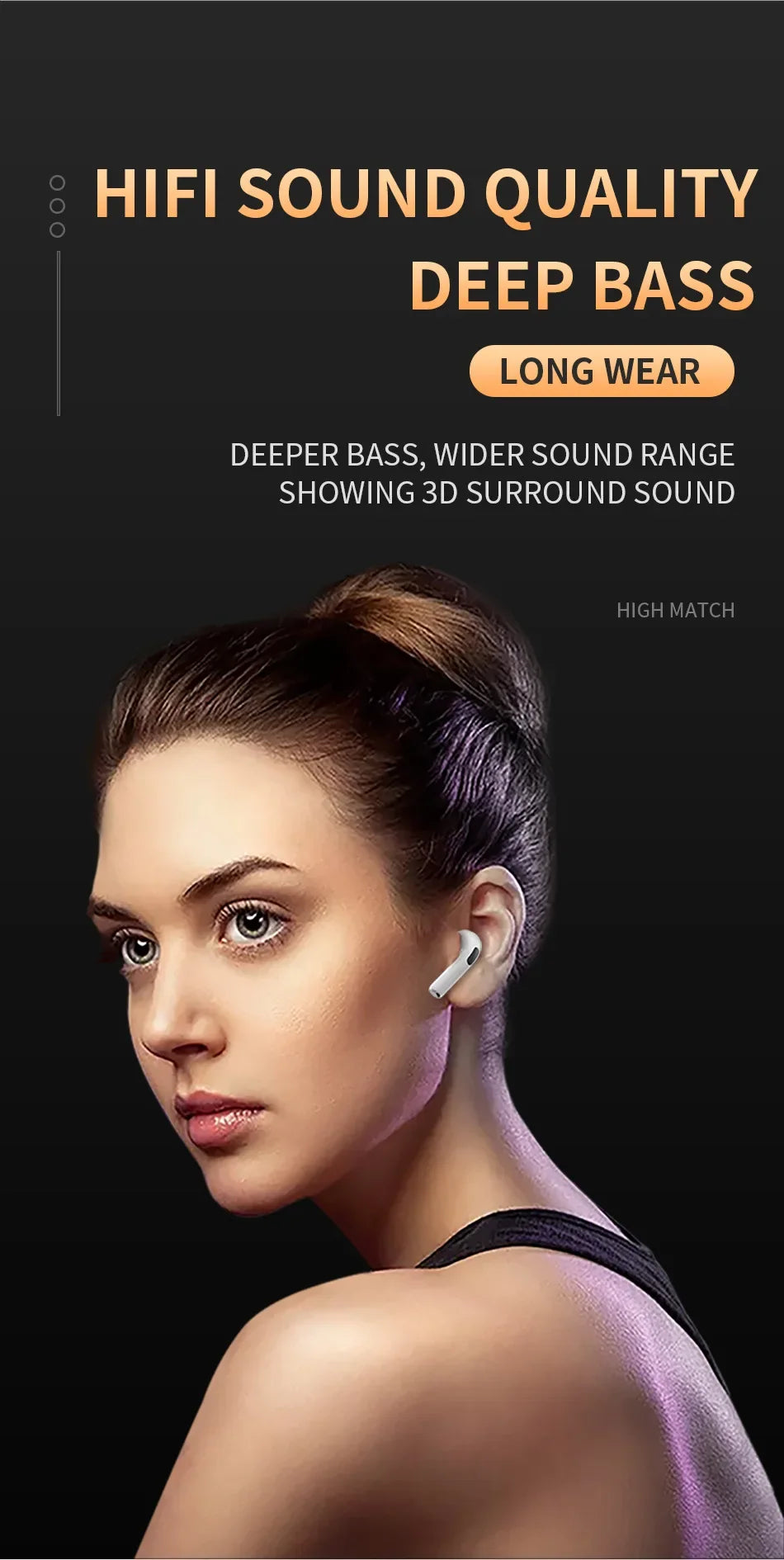 Air Pro 6 Wireless Bluetooth Headphones