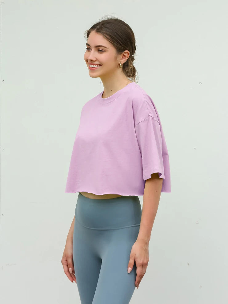 Tenu de Yoga à Manches Courtes – Sport, Confort & Style