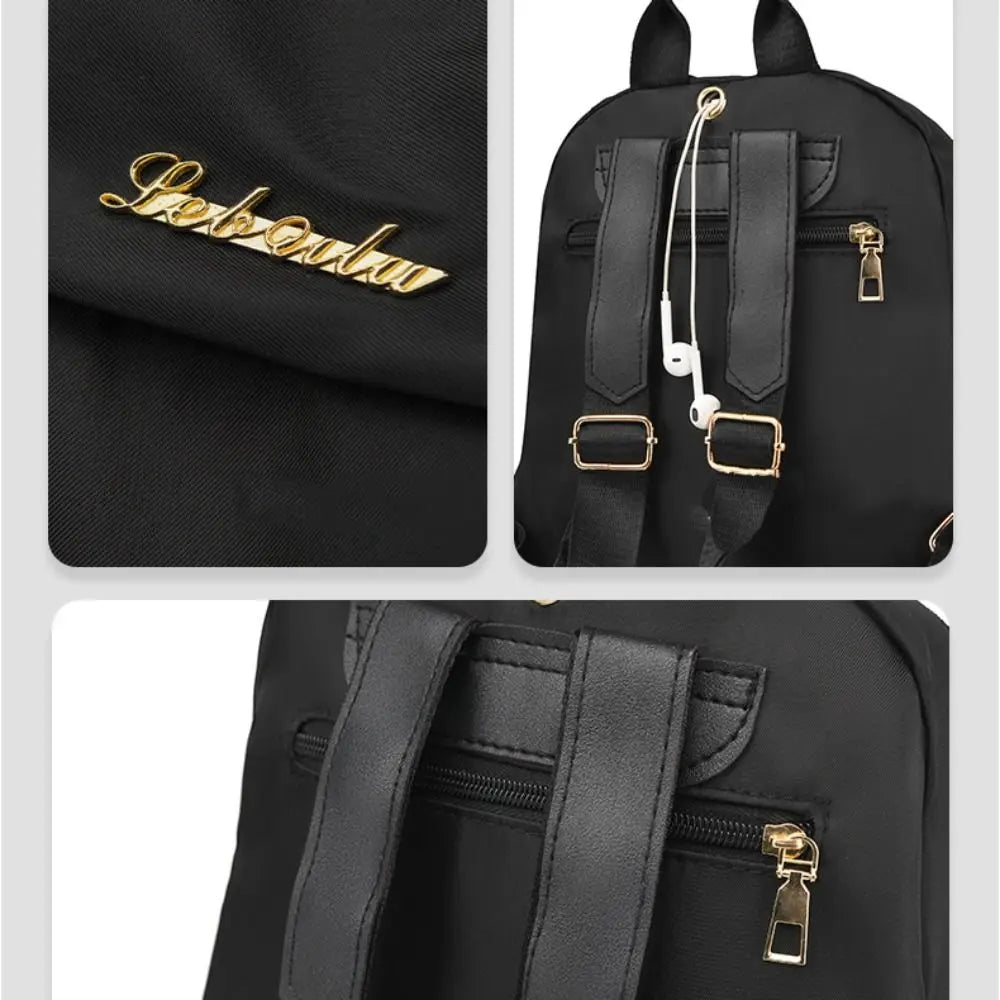 Sac à Dos Noir Grande Capacité – Polyvalent & Élégant