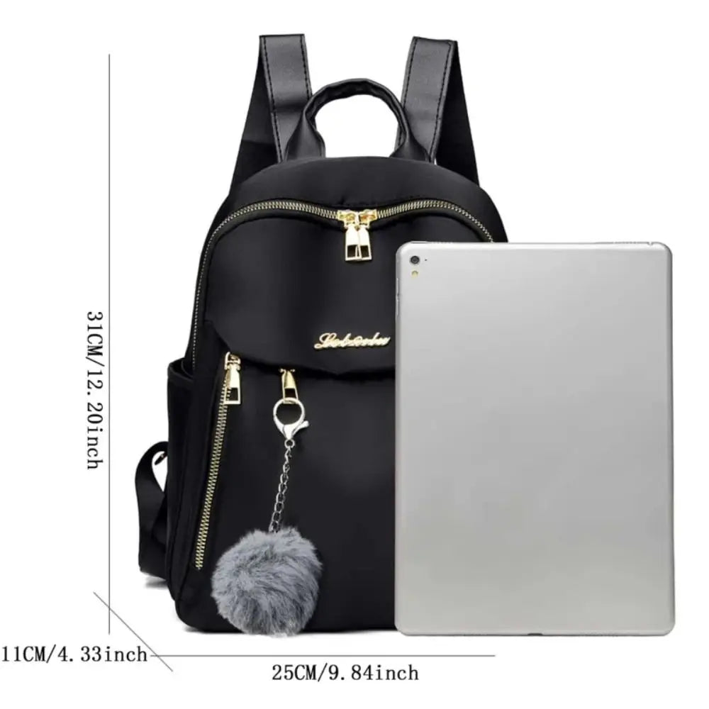 Sac à Dos Noir Grande Capacité – Polyvalent & Élégant