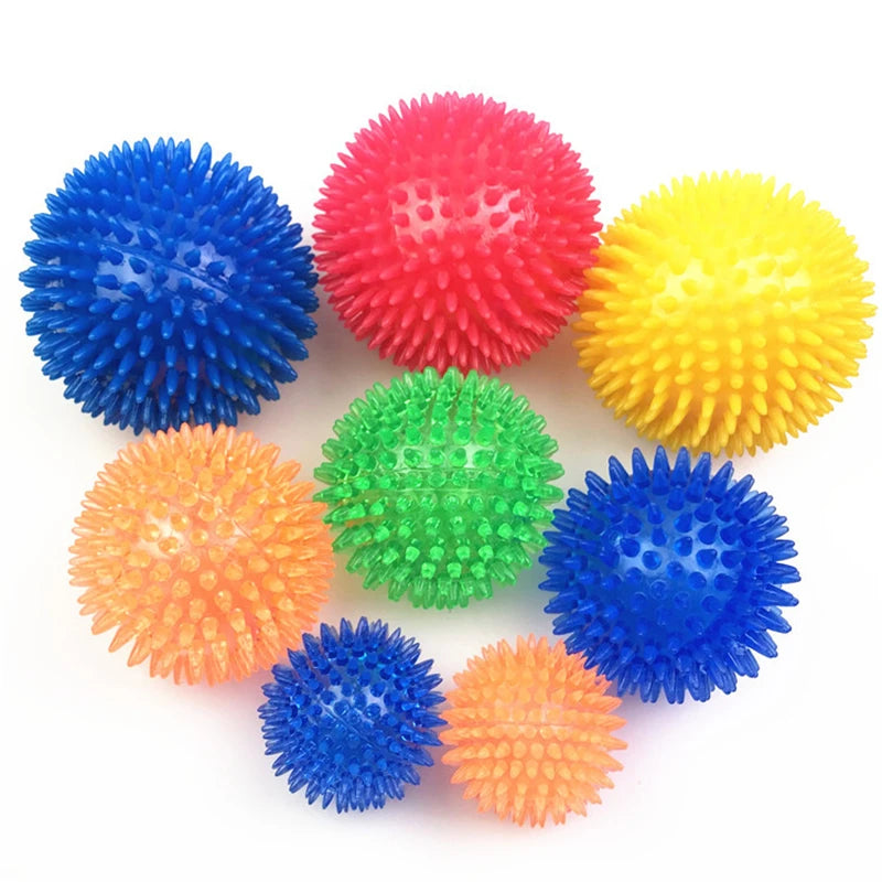 Squeaky Dog & Cat Toy - Spiked Ball with Squeaker