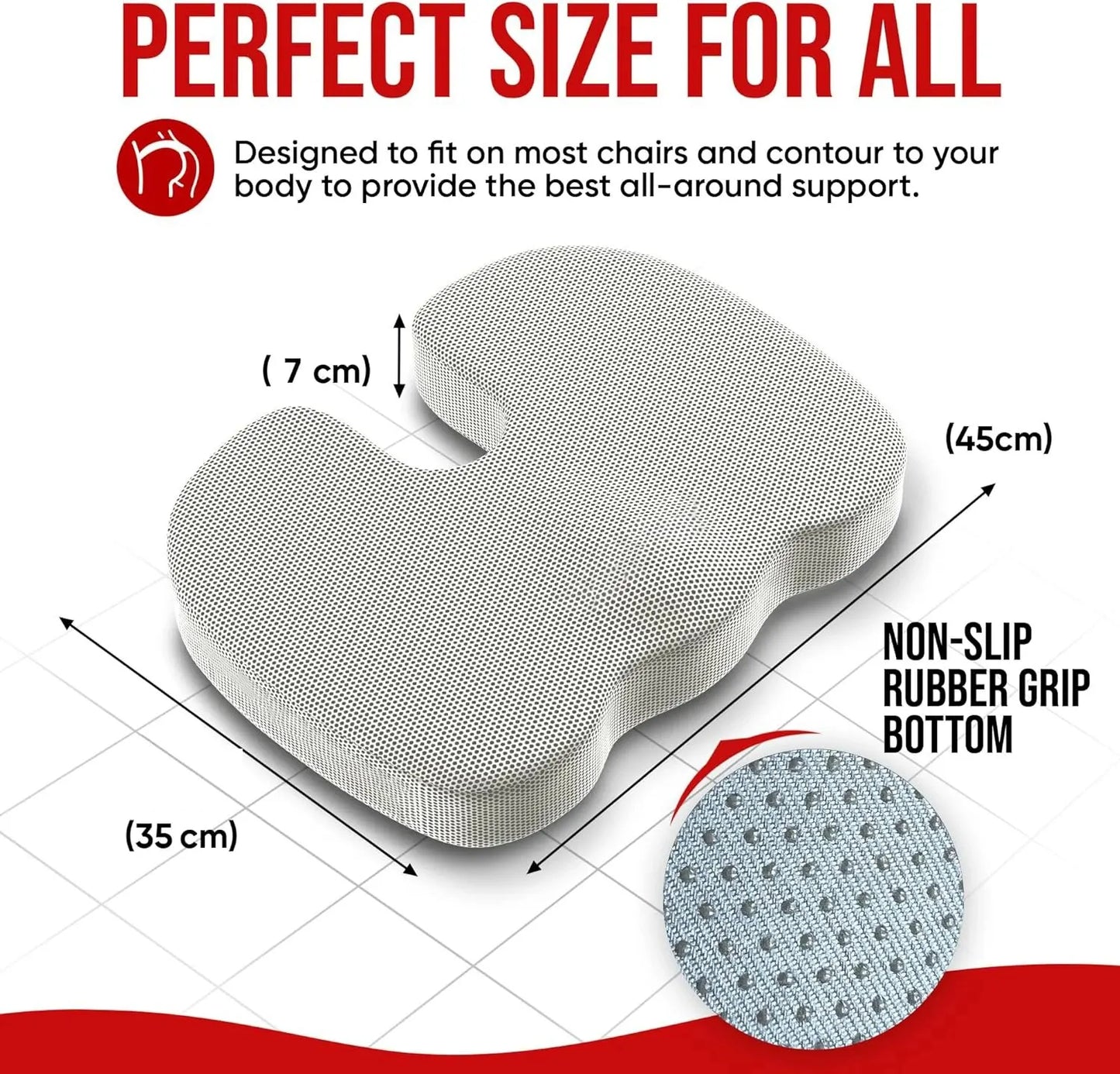 Ergonomic Memory Foam Cushion