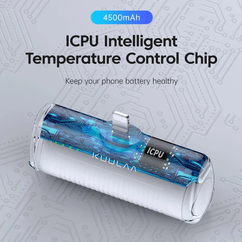 Mini Power Bank – Batterie Externe Portable pour iPhone, Samsung & Xiaomi
