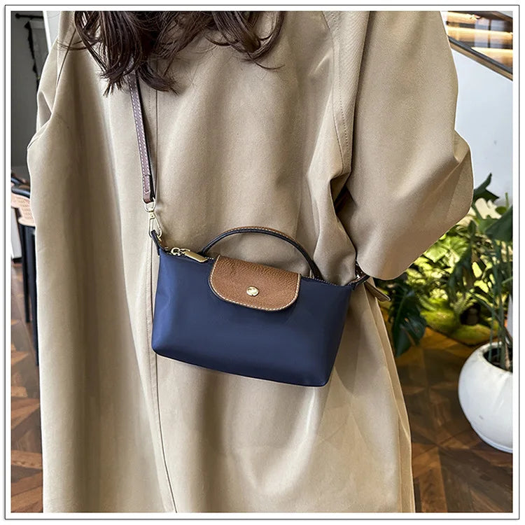 Mini Retro Nylon Handbag – Elegance & Versatility