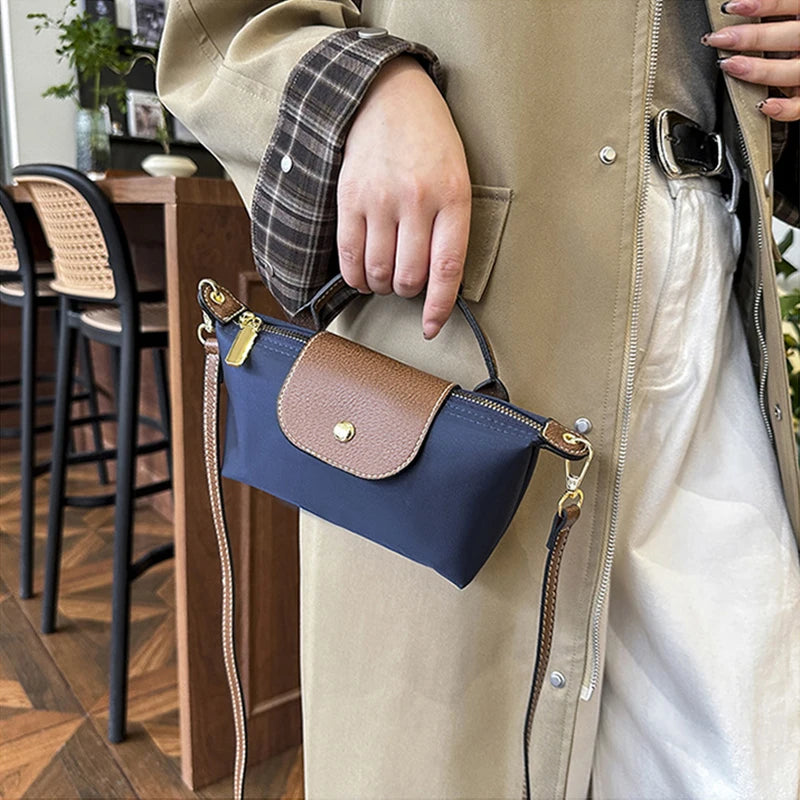 Mini Retro Nylon Handbag – Elegance & Versatility
