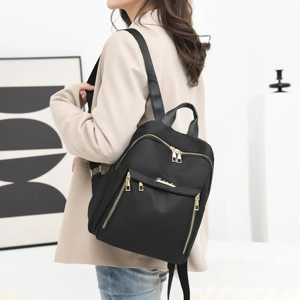 Sac à Dos Noir Grande Capacité – Polyvalent & Élégant