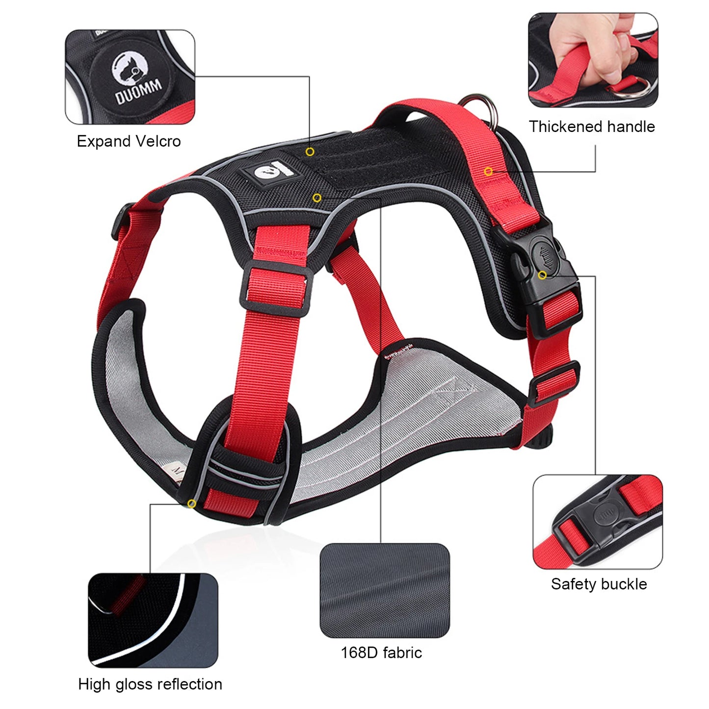 Reflective Harness for Medium and Large Dogs