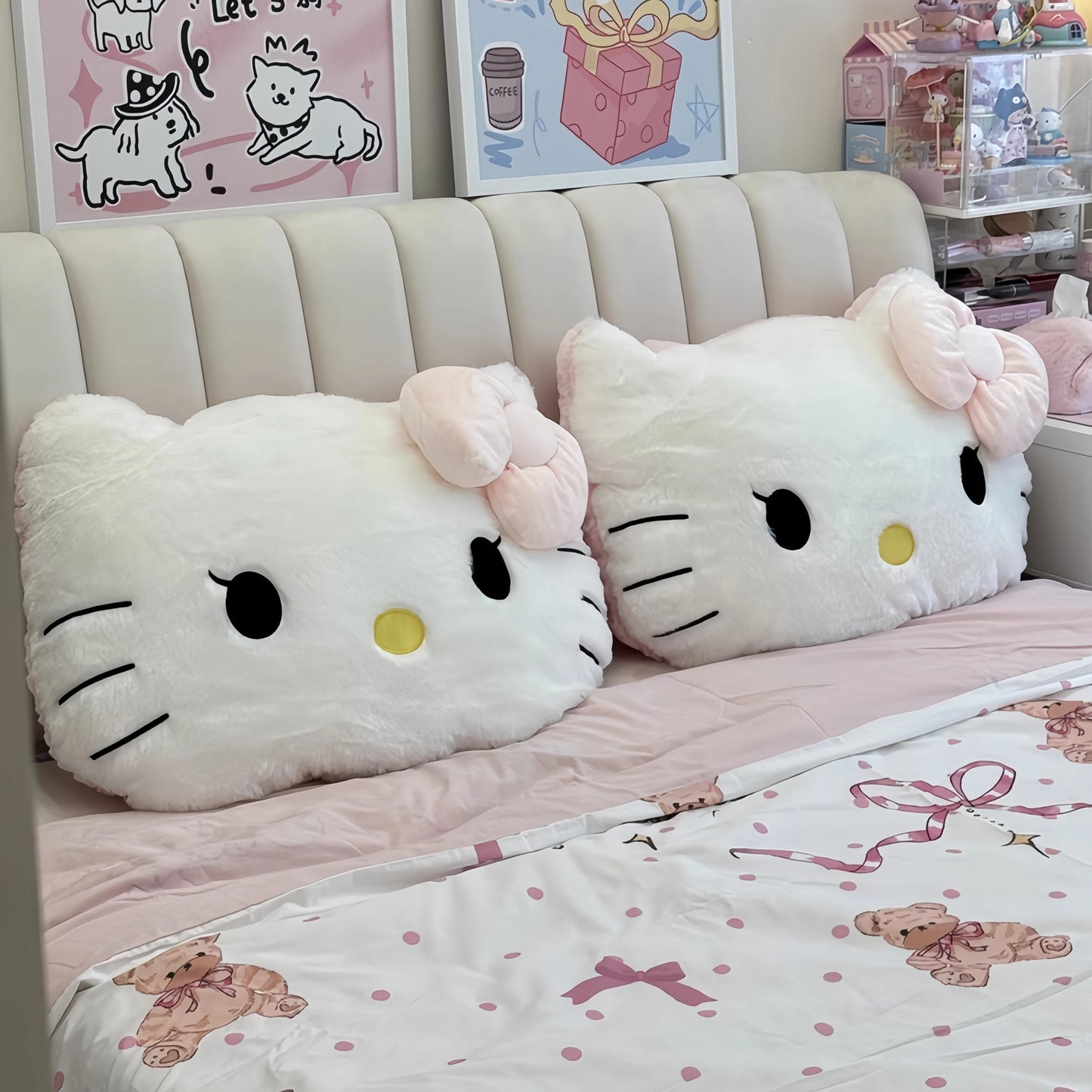 Coussin Dossier Géant Hello Kitty – Douceur et Confort