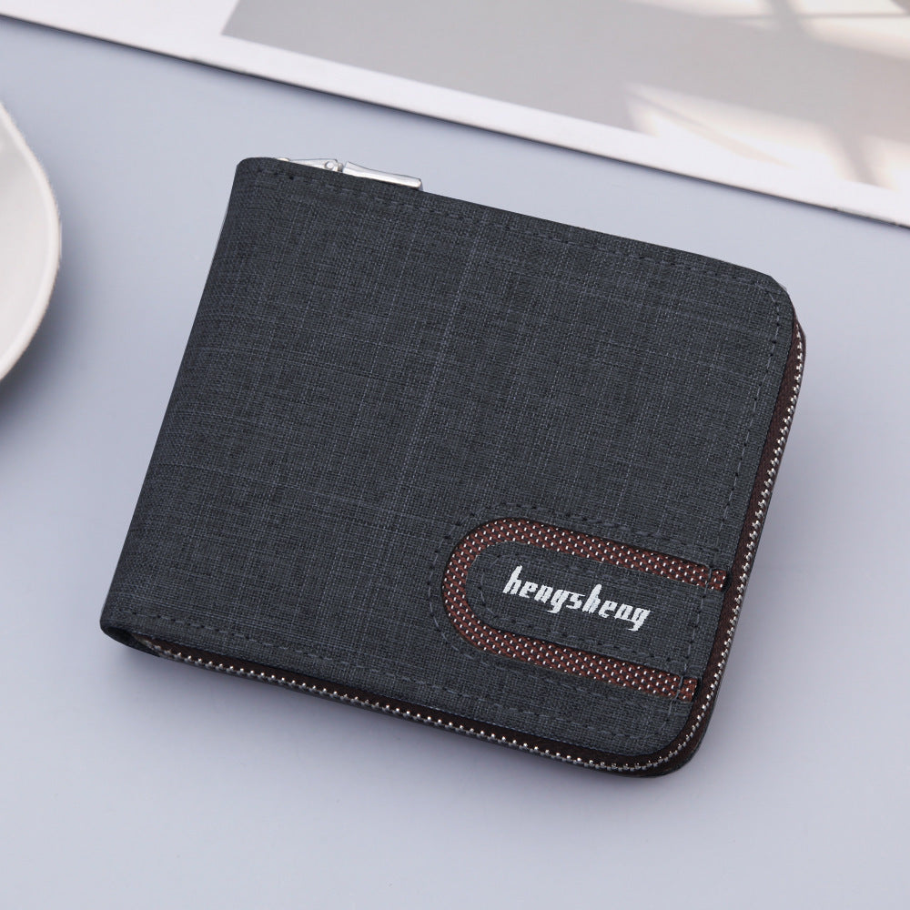 Portefeuille Homme en Toile – Compact