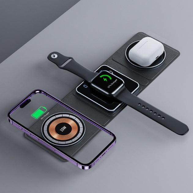 Station de Charge Sans Fil 3-en-1