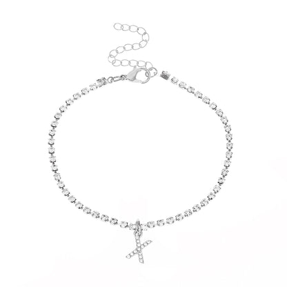 Hip-Hop Letter Anklet - Jewelry