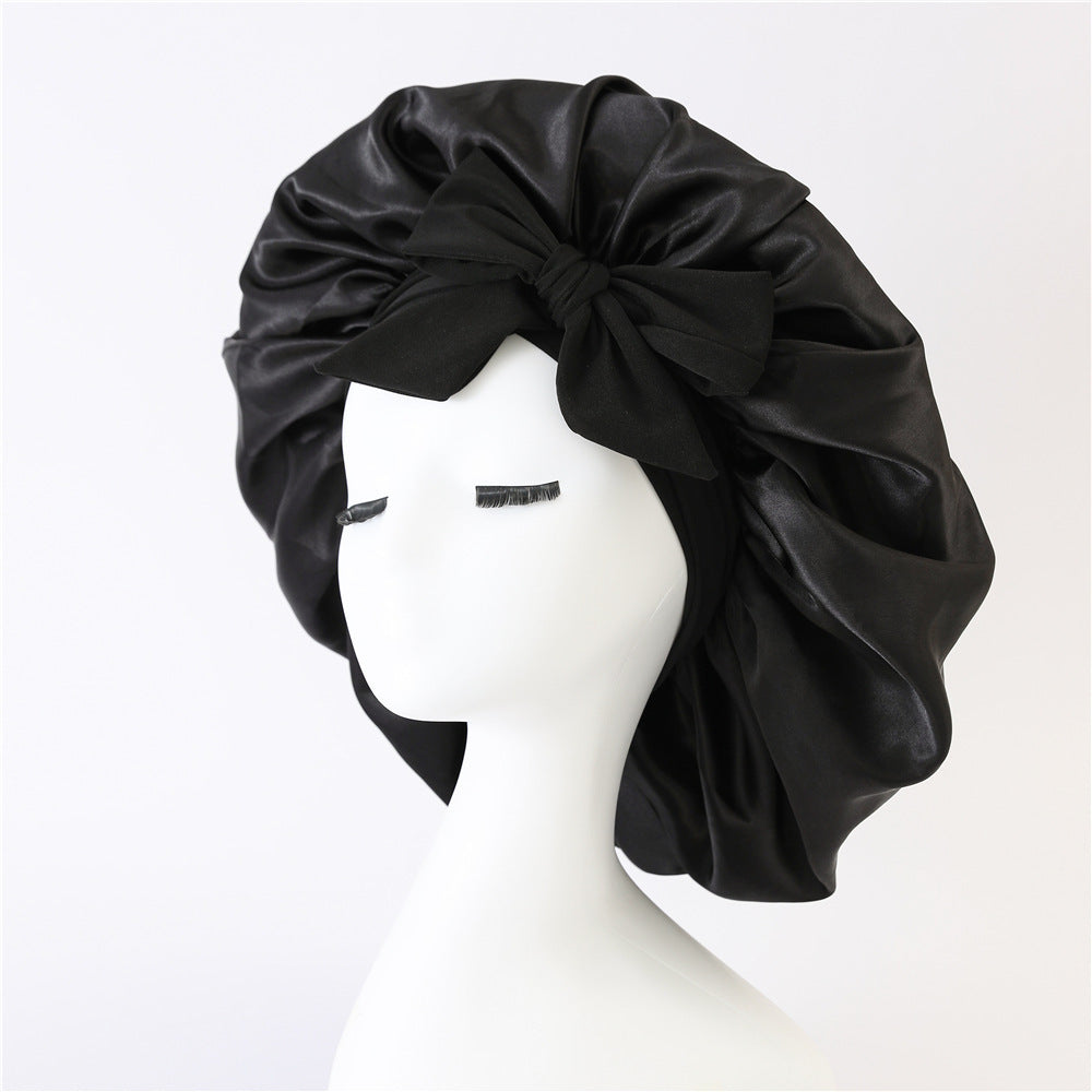 Bonnet en Satin pour  Protection des Cheveux Bouclés