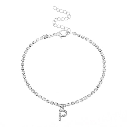 Hip-Hop Letter Anklet - Jewelry