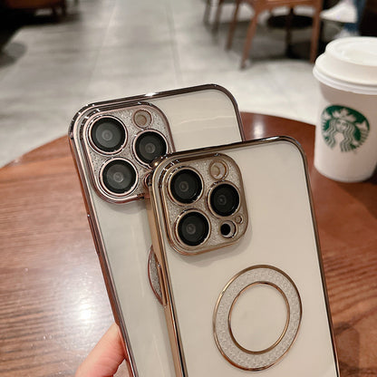 Coque Téléphone Luxe avec Anneau Diamanté