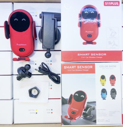 Chargeur Sans Fil Voiture  – Support Téléphone Automatique